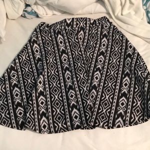 Trial print skater skirt